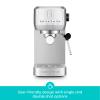 CASABREWS 3700 Essential Espresso Machine 20 Bar, Stainless Steel Cappuccino & Latte Machine with Steam Frother for Home, 43.9oz Water Tank, Coffee Gift for Women & Men, Silver view 2