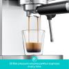 CASABREWS 3700 Essential Espresso Machine 20 Bar, Stainless Steel Cappuccino & Latte Machine with Steam Frother for Home, 43.9oz Water Tank, Coffee Gift for Women & Men, Silver view 3