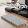 Dyonery Folding Mattress, 4 Inch CertiPUR-US Certified Memory Foam Single Foldable Camping Mattress with Washable Cover, 75"25"4", Grey view 2