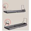 It likes QX Foldable Attachable Premium Dish Drying Rack Wire Shelf Liner Dish Holder 30" X 10.4" X11.41" view 3