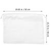 CALLARON 4 Piece White Silk Drawstring Pouch Bags for Party Favors view 2