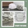 CALLARON 4 Piece White Silk Drawstring Pouch Bags for Party Favors view 4