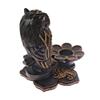 AeraVida Detailed Animal Hollow Owl in The Garden Carved Rain Beautiful Tree Candle Holder view 4