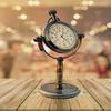 Antique Handmade Stand Solid Antique Finish Brass Table Clock Desk Clock Shelf Clock Mantel Clock Mechanical Analog Clock for Home/Office by Nexus Center view 2