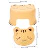 KOMBIUDA Home Thickened Portable Bath Stools Small Compact Slip Non Plastic Japanese Pregnant Toilet Skid Room Step Cartoon Training Potty Anti- Yellow Chair Shower One for Woman view 3