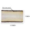 AeraVida Aesthetic Handmade Natural Bark Light Brown Rain Tree Wood | Cutting Board | Kitchen Essential Home Decor Serving Tray | 12" x 7" view 4