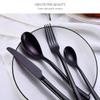 Gold Silverware Set for 6 Stainless Steel Flatware Set Modern Cutlery Utensils 24 Piece Include Knives Forks and Spoons Tableware Set for Home Kitchen Wedding Restaurant Nice Weight Mirror Polished view 3
