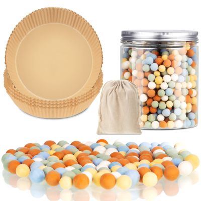 1 Pack 2 lb Multi Color Pie Weights for Baking Crust Reusable Ceramic Blind Baking Beans Stoneware with 50 Pcs Disposable Parchment Paper Pie Liner Fit 8, 9, 10 Inch Dish with Storage Bottle and Bag