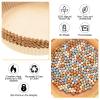 1 Pack 2 lb Multi Color Pie Weights for Baking Crust Reusable Ceramic Blind Baking Beans Stoneware with 50 Pcs Disposable Parchment Paper Pie Liner Fit 8, 9, 10 Inch Dish with Storage Bottle and Bag view 4