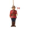 Enesco Jim Shore Heartwood Creek Christmas Around The World Canadian Mountie Nutcracker Hanging Ornament, 5 Inch, Multicolor view 1