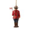 Enesco Jim Shore Heartwood Creek Christmas Around The World Canadian Mountie Nutcracker Hanging Ornament, 5 Inch, Multicolor view 2