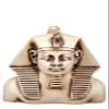 Ancient Egyptian Bust of King Khafre with a Falcon on his Head Heavy Solid Stone Made in Egypt. Khafre is The Builder of The Second Largest Pyramid at Giza. view 2