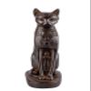 Ancient Egyptian Statue of Goddess Bastet cat Heavy Black Stone Made in Egypt. Bastet in her Late Form of a cat-Headed Woman, Rather Than a Lioness view 1