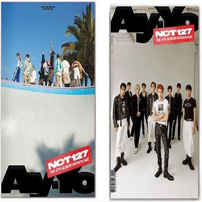 NCT 127 Ay-Yo 4th Album Repackage CD+Folding poster on pack+Booklet+Polaroid postcard+Photocard+Tracking (Random)