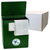 CarrySafe TSA-Approved Travel Urn Kit  Guaranteed Fly-Safe Temporary Cremation Urn for Human Ashes  Personalized, Airline Friendly, 200 Cu in, Green Plastic with Travel Box view 1