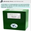 CarrySafe TSA-Approved Travel Urn Kit  Guaranteed Fly-Safe Temporary Cremation Urn for Human Ashes  Personalized, Airline Friendly, 200 Cu in, Green Plastic with Travel Box view 3