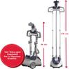 SINGER SteamWorks Pro 2.0 (1500W) | Standing Steamer for Clothes | 4 Steam Settings, Strong Penetrating Steam, 45 Second Heat-up & 2.5l Tank Capacity for Wrinkle-Free Results | White/Blue view 2