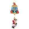 Christopher Radko Hand-Crafted European Glass Christmas Tree Decorative Ornament, Swinging Santa view 1