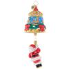 Christopher Radko Hand-Crafted European Glass Christmas Tree Decorative Ornament, Swinging Santa view 2