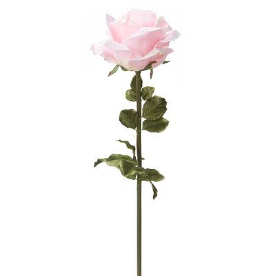 ELITE FLORAL Pack of 12 Pink Artificial Rose  12" x 42" Extra Large Faux Rose for Wedding, with Green Leaves, Rose Flower for Indoor Outdoor Event Decoration, Birthday Parties Dcor