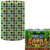 FiVan Baby Birthday Party Pedestal Cover Pixelated Grid Mosaic Stretch Spandex Table Cloth for Metal Cylinder Stands Decoration (Fabric ONLY) NO-1966 view 1