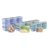 Bentgo Prep 60-Piece Variety Meal Prep Kit - Reusable PFAS & BPA-Free Food Containers 1-Compartment Trays, Prep Bowls, & Snack Boxes - Microwave, Freezer, & Dishwasher Safe (Floral Pastels) view 1