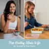Bentgo Prep 60-Piece Variety Meal Prep Kit - Reusable PFAS & BPA-Free Food Containers 1-Compartment Trays, Prep Bowls, & Snack Boxes - Microwave, Freezer, & Dishwasher Safe (Floral Pastels) view 3