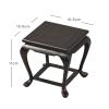 ARZARF Bonsai Pedestal Wooden Vase Base Display Stands Hand-Crafted Rosewood Oriental Vase Stand Accessories Decor/Fish Bowl Stand (4.3inches High) Vase Pedestal Stands view 2