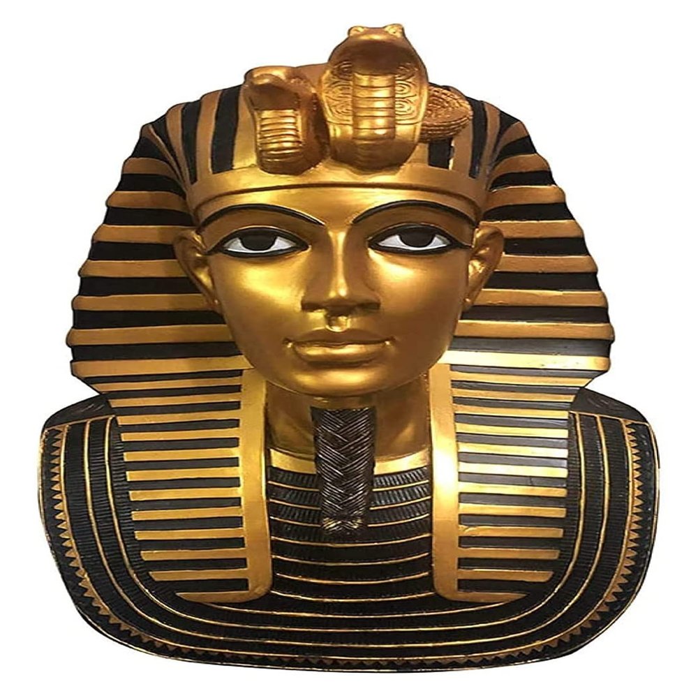 LQX Sculpture Tabletop Desk Decoration Sculpture,King Avatar Ancient Egyptian Pharaoh Ornaments Egyptian Props Ornaments Desktop Decoration