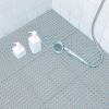 HUHJYUGE Shower Mat Non Slip Square 12x12in, TPR Splicing Bath Mat, with Drain Holes and Drain Posts Interlocking Bathtub Mat, for Stand up Showers and Small Bathtubs, Dirt Resistant view 1