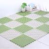 HUHJYUGE Shower Mat Non Slip Square 12x12in, TPR Splicing Bath Mat, with Drain Holes and Drain Posts Interlocking Bathtub Mat, for Stand up Showers and Small Bathtubs, Dirt Resistant view 2