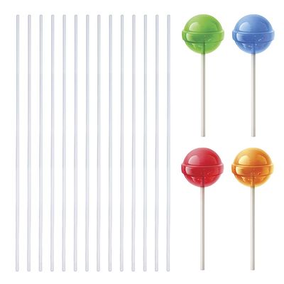 SUPERFINDINGS About 200Pcs Acrylic Dowel Rods Clear Lollipop Sticks 25.1x0.3cm Cake Topper Sticks for Candy Dessert Chocolate Handmade DIY Crafts,Diameter:3mm