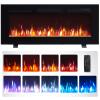 Efiretric Grace 40" W 3 in 1 Electric Fireplace (EF450), Freestanding, Wall Mounted, Recessed, 9 Colors Flame Effect, TV Media Wall, Heater 750W/1500W, Remote Control view 1