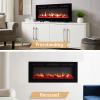 Efiretric Grace 40" W 3 in 1 Electric Fireplace (EF450), Freestanding, Wall Mounted, Recessed, 9 Colors Flame Effect, TV Media Wall, Heater 750W/1500W, Remote Control view 3