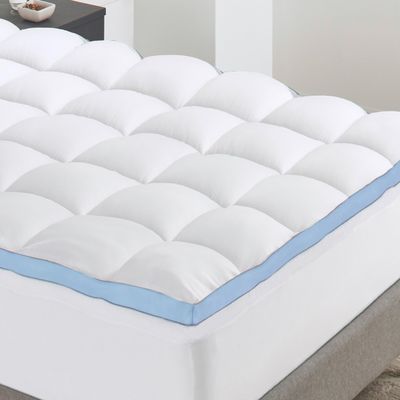 California Design Den Twin Mattress Topper, Thick Cooling Pillow Top Mattress Topper Twin for Restful Sleep, 900 GSM Fill, Breathable & Gentle on Skin