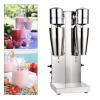 Cbhfmljd Stainless Steel Electric Milkshake Mixer, Double Head Electric Drink Mixer Drink Maker Kitchen Food Processor Cocktail Tea Drink Mixer Smoothie Malt view 3