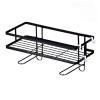 Headerbs Over Toilet Bathroom Organizer, Convenient Practical Toilet Shelf for Home (Single Layer Black) view 2