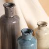 CUCUMI Ceramic Vases Set of 3, Rustic Coastal Vases Home Decor, Farmhouse Flower Vases Decor for Shelves, Ocean Beach Style, Mantle, Fireplace, Coffee Table, Shelf Decorations view 4
