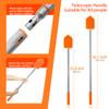 JEHONN 4-in-1 Tile Tub Scrubber with Long Handle, Upgraded Shower Cleaning Brush, 4 Different Function Scrub Brush Attachments Head for Bathroom, Bathtub, Floor, Wall, Baseboard view 3