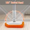 JEHONN 4-in-1 Tile Tub Scrubber with Long Handle, Upgraded Shower Cleaning Brush, 4 Different Function Scrub Brush Attachments Head for Bathroom, Bathtub, Floor, Wall, Baseboard view 4