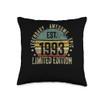 30th Birthday Vintage 30 Year Old Est 1993 Limited Edition Throw Pillow view 1
