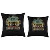 30th Birthday Vintage 30 Year Old Est 1993 Limited Edition Throw Pillow view 3