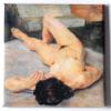 Sexy Woman in Bed Fridge Magnet (2 x 2 inches) view 1