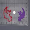 Angel on Moon 266-H735 Cookie Cutter Silhouette view 2