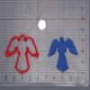 Angel 266-H846 Cookie Cutter Silhouette view 2