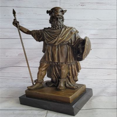 EUROPEAN BRONZE Original Fisher King Darius Persian Bronze Hot Cast Sculpture Extra Large Figure Gift Art Deal Handmade