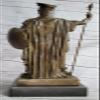 EUROPEAN BRONZE Original Fisher King Darius Persian Bronze Hot Cast Sculpture Extra Large Figure Gift Art Deal Handmade view 4