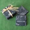 52 Pack 4 x 4 Inch Yousonew Blank Black Slate Coasters Bulk Square Slate Stone Coaster for Laser Engraving,Drink Bar Kitchen Home,Outdoor Coffee Table,Handmade Natural Rough Edge,Set of 52 view 2