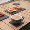 52 Pack 4 x 4 Inch Yousonew Blank Black Slate Coasters Bulk Square Slate Stone Coaster for Laser Engraving,Drink Bar Kitchen Home,Outdoor Coffee Table,Handmade Natural Rough Edge,Set of 52 view 3