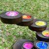 6-Tier Twist Tealight Candle HolderTeak Wood for Home Decor view 3